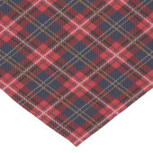 Red Tartan Kariert Table Runner Kurzer Tischläufer (Ecke)