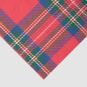 Red Tartan Kariert Weihnachtsfeiertag Festlicher P Seidenpapier (Detail)