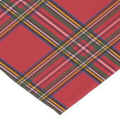 Red Tartan Karierter Kurzer Tischläufer (Ecke)