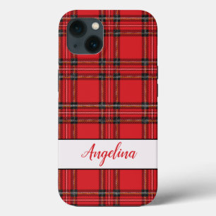 Red Tartan Kariertes Muster Case-Mate iPhone Hülle