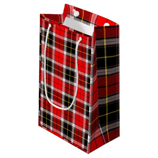Red Tartan Kleine Geschenktüte (Vorderseite Schrägansicht)