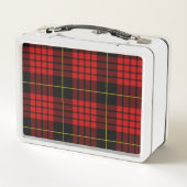 Red Tartan Metal Lunch Box (Rückseite)