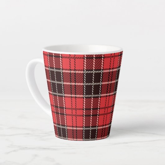 Red Tartan Milchtasse (Linke Ecke)