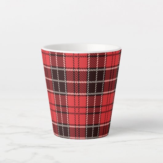 Red Tartan Milchtasse (Vorderseite)