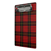 Red Tartan Mini Clipboard Klemmbrett (Gewinkelt2)