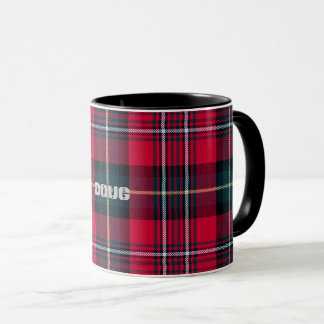 Red Tartan mit/ohne Name (oder andere Tasse) Tasse