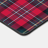Red Tartan mit/ohne Name (oder anderer Text) Schreibtischunterlage (Ecke)