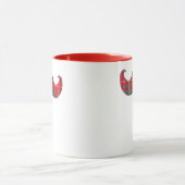 Red Tartan Mustache Tasse (Zentrum)