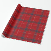 Red Tartan Muster ID589 Geschenkpapier (Ungerollt)