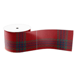 Red Tartan Muster ID589 Ripsband