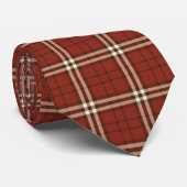 Red Tartan Neck Tie Krawatte (Gerollt)