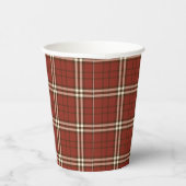 Red Tartan Paper Cups Pappbecher (Rechts)