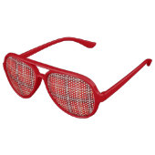 Red Tartan Party Sonnenbrille (Schrägansicht)