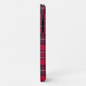 Red Tartan Phone Case mit Namen oder Initialen (Hinten/Links)