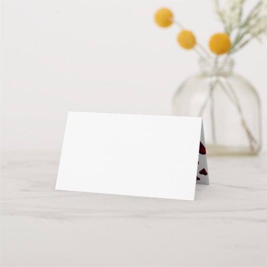 Red Tartan Table Platzkarte oder Escortkarte (Rückseite)