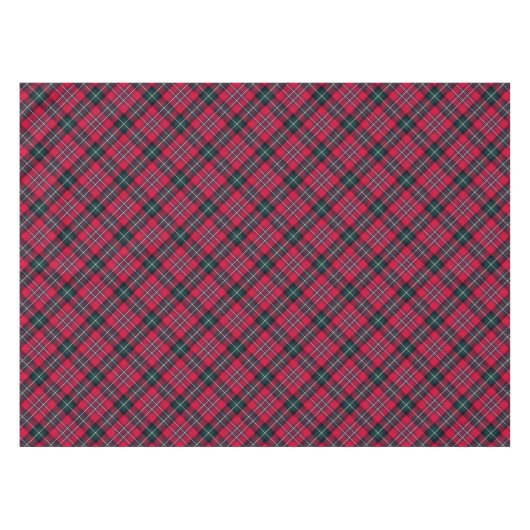 Red Tartan Tischdecke (Vorderseite (Horizontal))