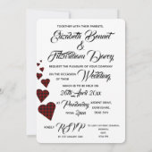 Red Tartan Wedding Einladung (Rückseite)