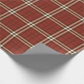 Red Tartan Wrapping Paper Geschenkpapier (Ecke)