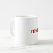 Red-Tasse testen Kaffeetasse (Vorderseite Links)