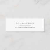 Red Tassel Abschluss Name Card Mini Visitenkarte (Rückseite)