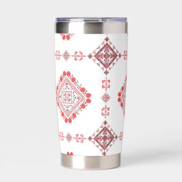 Red Tatreez Thobe Dress Thermobecher