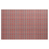 Red Taupe Brown Gray Blue Tartan Squares Muster Stoff (Yard (91,4 cm))