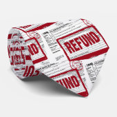 Red Tax Refund Briefmarke auf 1040 Formular Krawatte (Gerollt)