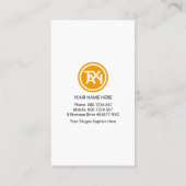 Red Taxi Triangle Visitenkarte (Rückseite)