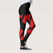 Red Team/Club Leggings mit Fake Shorts (Rechts)