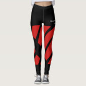 Red Team/Club Leggings mit Fake Shorts (Vorderseite)