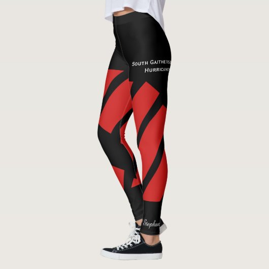 Red Team/Club Leggings mit Fake Shorts (Links)