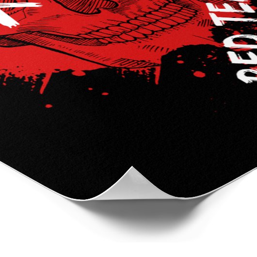 Red Team Skull Poster (Ecke)