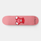 Red Teddy Bären Skateboard, individuelle Name. Skateboard (Horizontal)