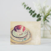 Red Tee Cup Post Card Postkarte (Stehend Vorderseite)