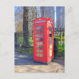 Red Telefone Box, Greenwich London UK Postcard Postkarte