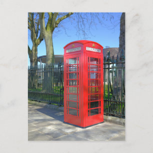 Red Telefone Box, Greenwich London UK Postcard Postkarte