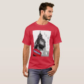 Red Telefone Box London Big Ben Clock Tower T-Shirt (Vorne ganz)