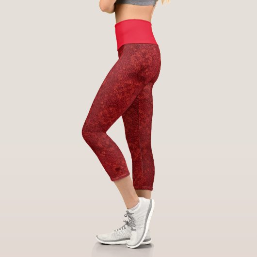 Red Template Capri Leggings (Links)