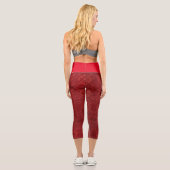 Red Template Capri Leggings (Rückseite)