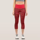 Red Template Capri Leggings (Vorderseite)