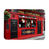 Red Temple Bar pub in Dublin Magnet (Horizontal)