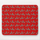 Red Tenenbaums Zebra Wallpaper Print Mousepad (Vorne)