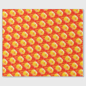 Red Tennis Silhouette Birthday Wrapping Paper Geschenkpapier (Flach)