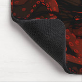 Red Tentacle Horror Anime Girl Mousepad (Ecke)