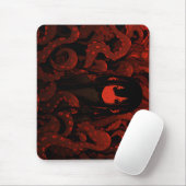 Red Tentacle Horror Anime Girl Mousepad (Mit Mouse)