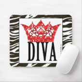 Red Tepet Diva Mousepad (Mit Mouse)