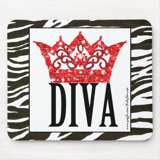 Red Tepet Diva Mousepad (Vorne)