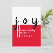 Red Tepet von LeahG - Saisongrüße Freude Karte (Stehend Vorderseite)