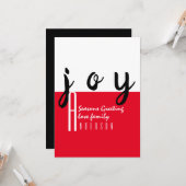 Red Tepet von LeahG - Saisongrüße Freude Karte (Vorderseite/Rückseite Beispiel)