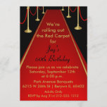 Red Teppich Einladung Hollywood Thema Sweet 16<br><div class="desc">Dieses funkelnd Design ist perfekt für jedes Hollywood- oder Teppichdesign-Party.</div>